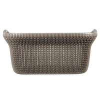 Curver Laundry Basket Knit 40L Metallic Brown - Functional and Stylish