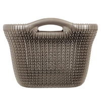 Curver Laundry Basket Knit 40L Metallic Brown - Functional and Stylish