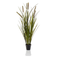 Emerald Artificial Cattails Grass 85 cm in Pot - Realistic, Trendy, and Low-Maintenance