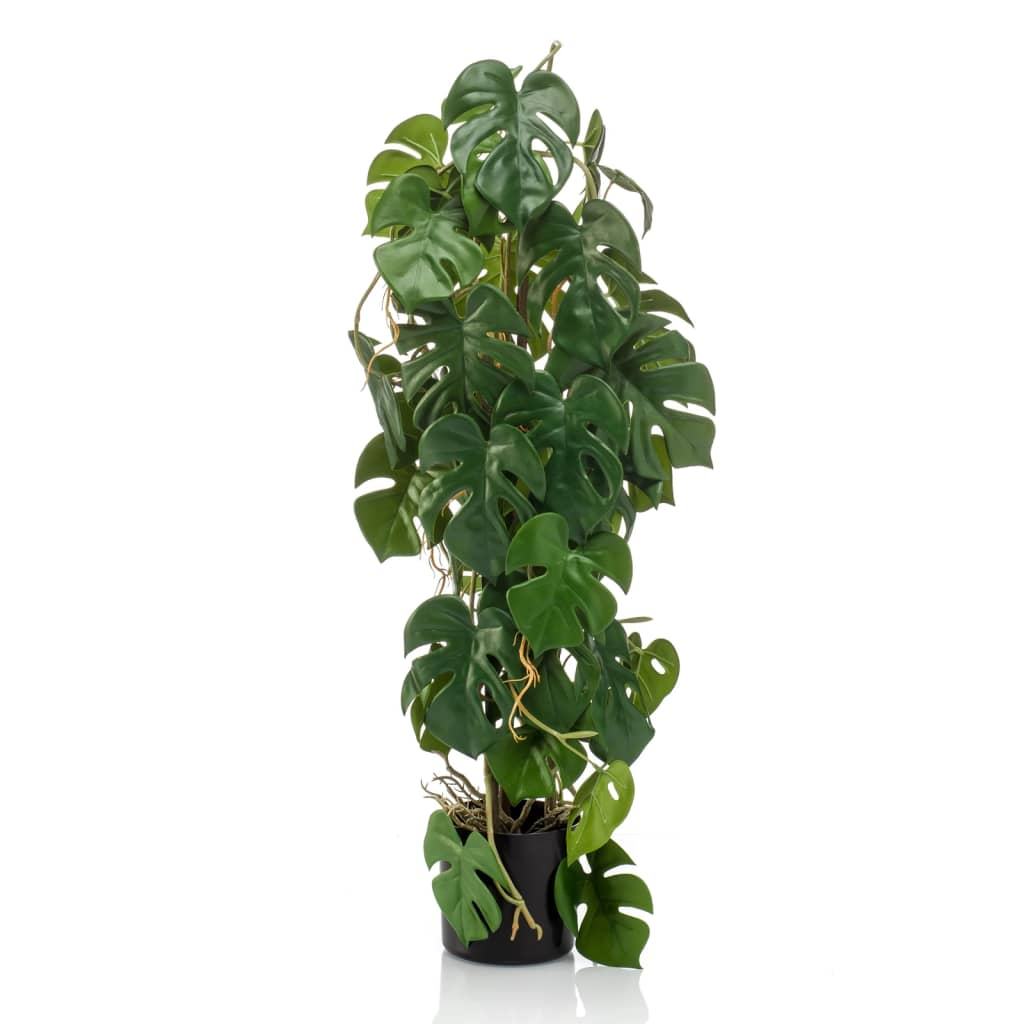 Emerald Artificial Monstera 75 cm in Pot - Lifelike Indoor Plant for Home & Office Decor