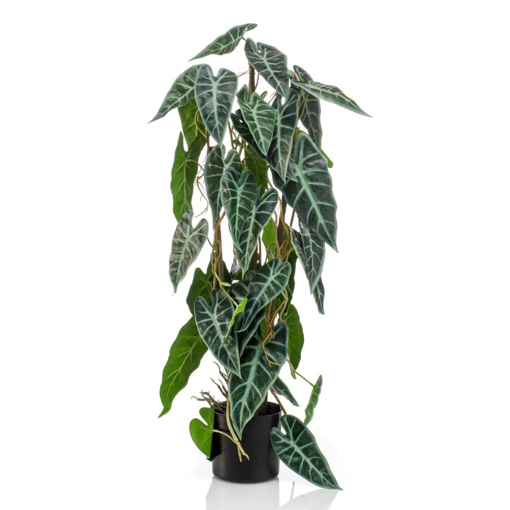 Emerald Artificial Alocasia 75 cm in Pot - Lifelike Greenery for Your Space