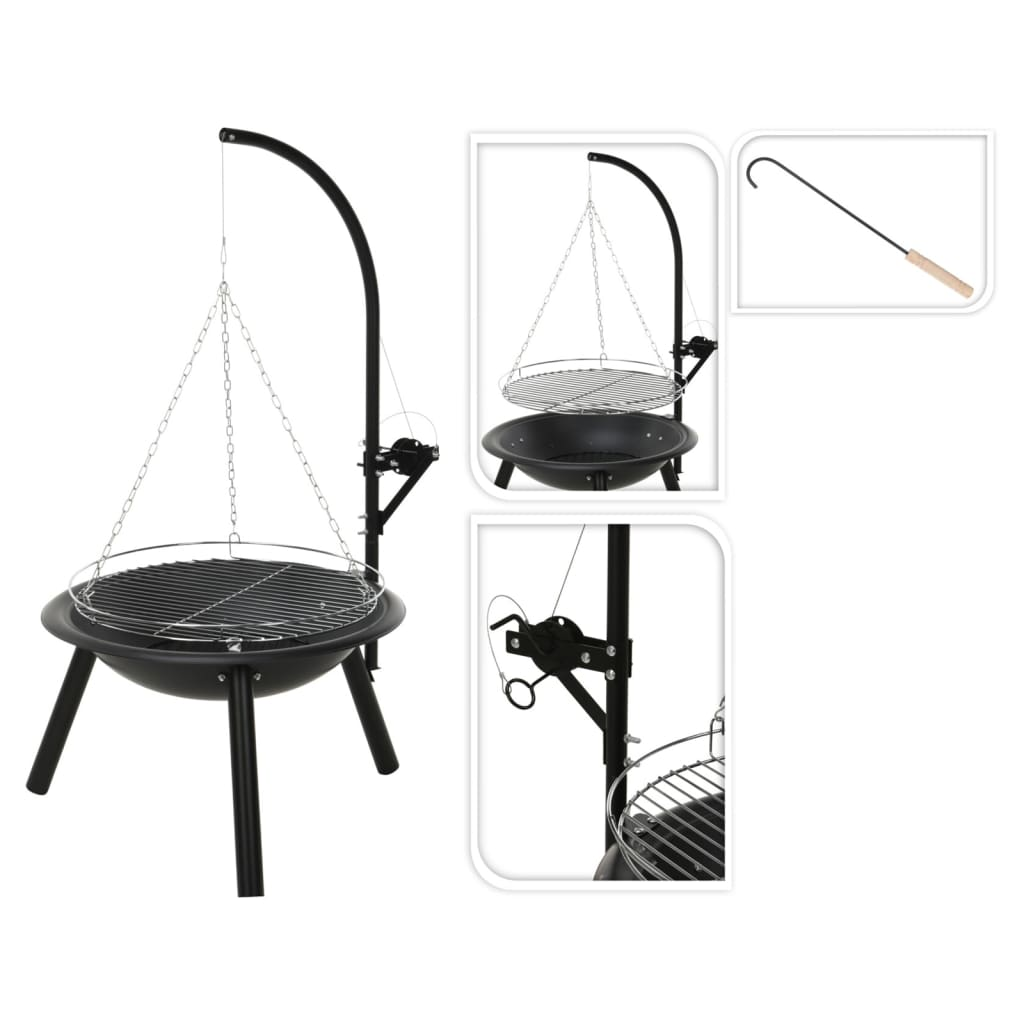 ProGarden Fire Bowl with Barbecue Grill BBQ 55 cm - Create the Perfect Atmosphere in Your Outdoor Space