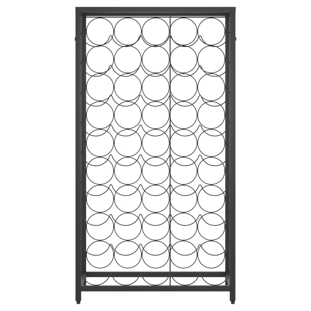 Wine Rack for 45 Bottles Black | 54x18x100 cm | Wrought Iron