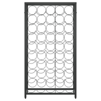 Wine Rack for 45 Bottles Black | 54x18x100 cm | Wrought Iron