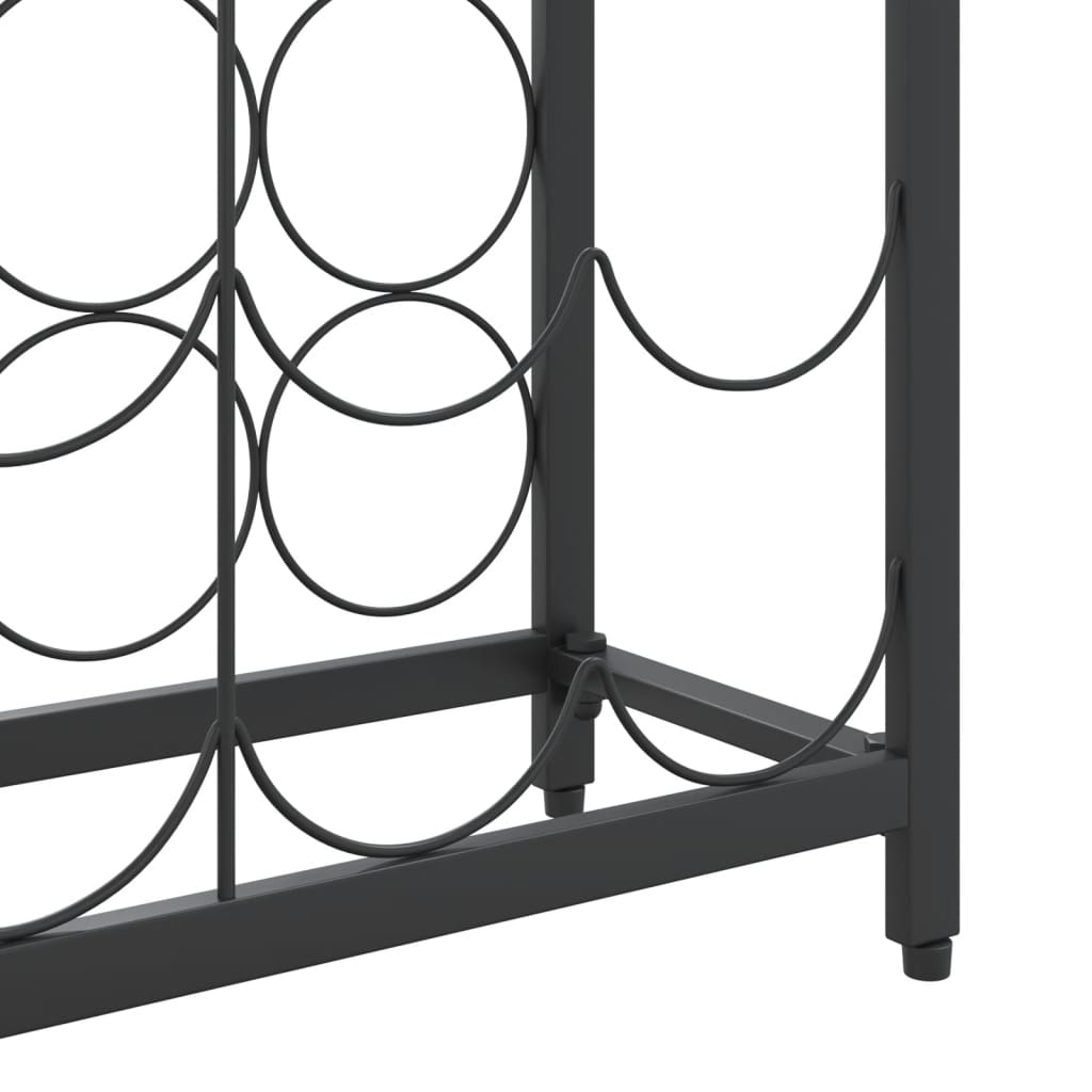 Wine Rack for 45 Bottles Black | 54x18x100 cm | Wrought Iron