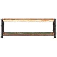 TV Cabinet 120x30x40 cm - Solid Reclaimed Wood | Industrial Look, Ample Storage