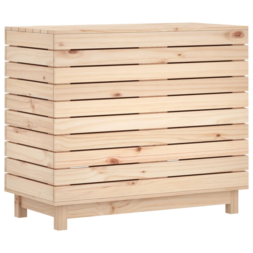 vidaXL Laundry Basket 88.5x44x76 cm Solid Wood Pine - Convenient and Stylish Storage Solution