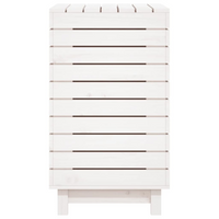 vidaXL Laundry Basket White 88.5x44x76 cm Solid Wood Pine - Convenient and Stylish Storage Solution