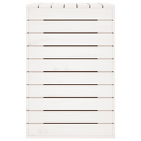 vidaXL Laundry Basket White 88.5x44x66 cm Solid Wood Pine - Convenient and Stylish Storage Solution