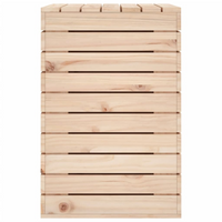 vidaXL Laundry Basket 88.5x44x66 cm Solid Wood Pine - Convenient Storage Solution for Your Laundry