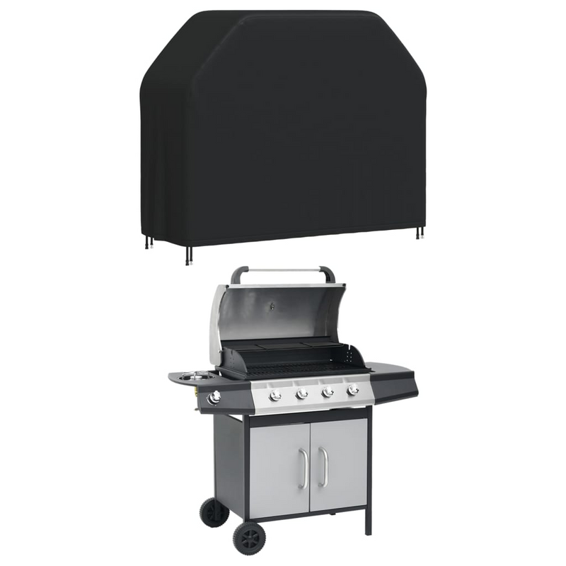 BBQ Cover 140x58x106 cm Black - Waterproof, UV Resistant, and Tear-Resistant