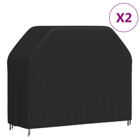 BBQ Covers 2 pcs 140x58x106 cm - Waterproof, UV-Resistant, and Tear-Resistant