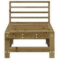 Garden Middle Sofa - Impregnated Wood Pine | Outdoor Furniture