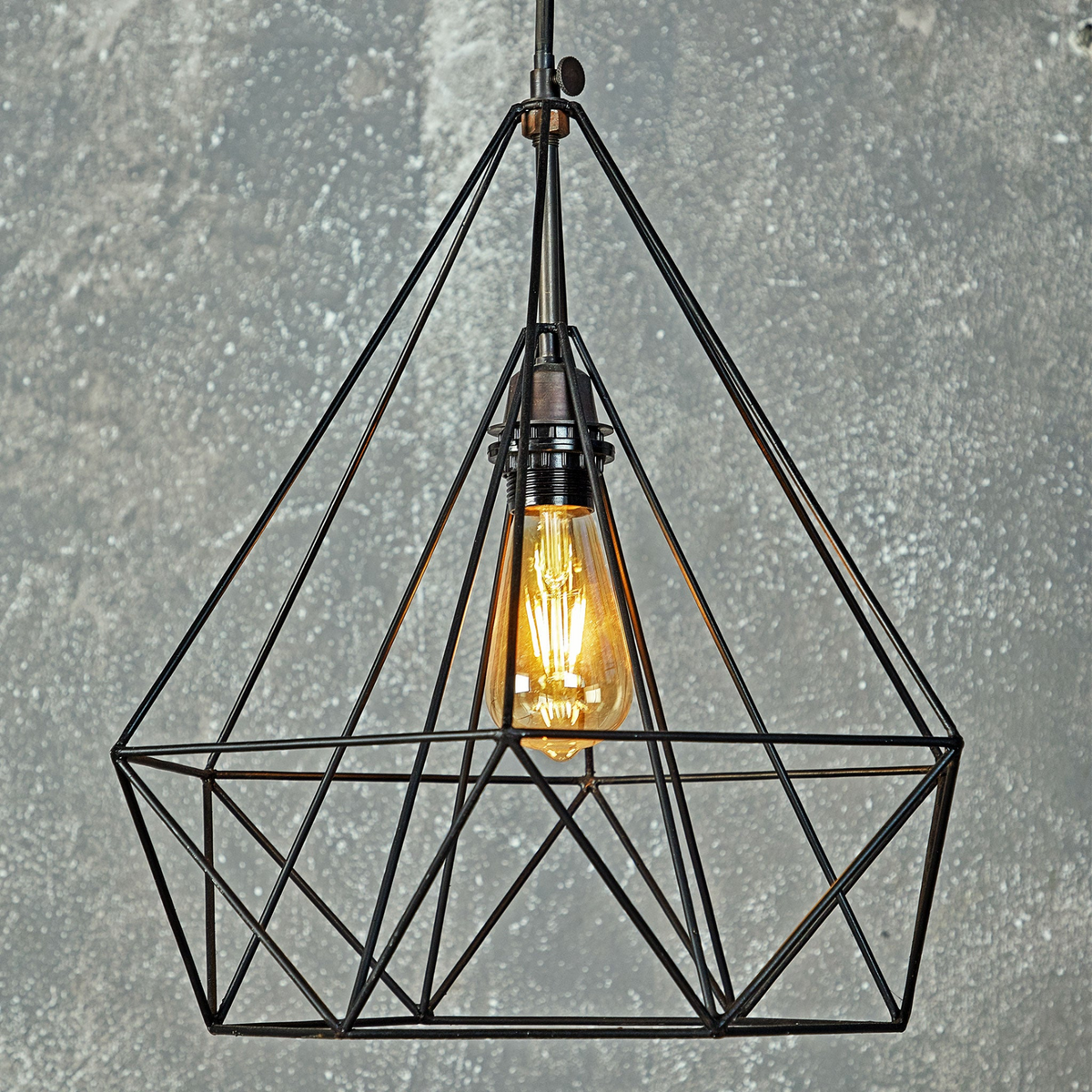 Mesmerizing Steam Punk Diamond Hanging Lamp | Golden Pigs