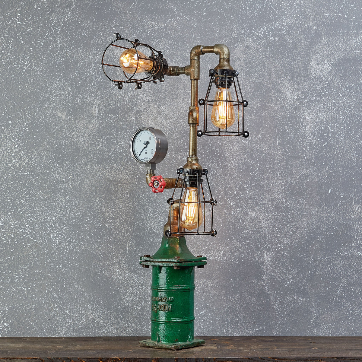 Body Dragon Three Lamp - Mythical Charm and Industrial Elegance | Golden Pigs