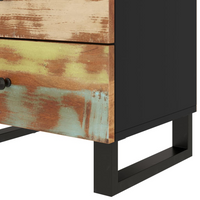 Bedside Cabinet 50x33x62cm - Industrial Style Solid Wood