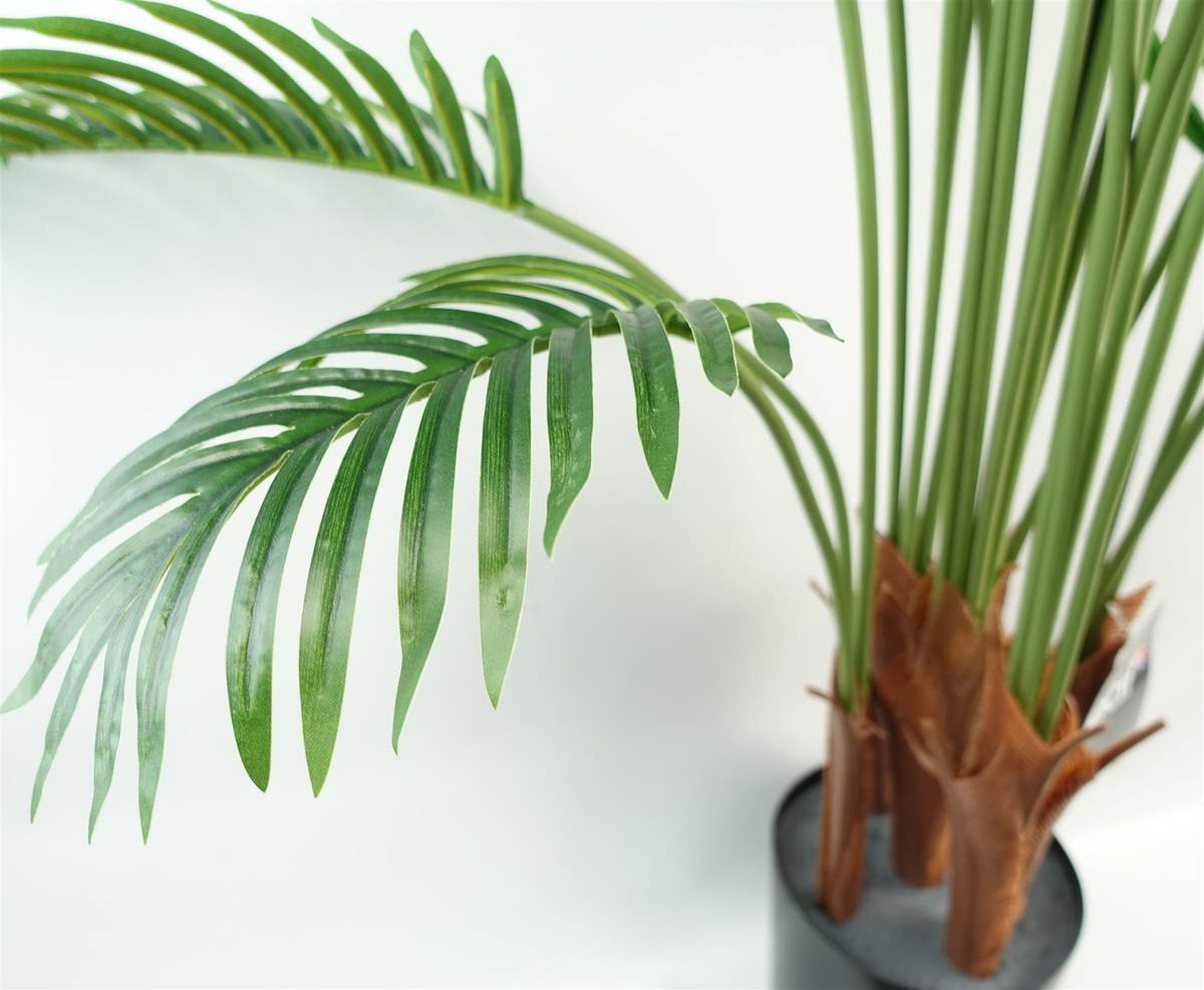 150cm Artificial Areca Palm Tree in Black Pot - Realistic Replica, Low Maintenance