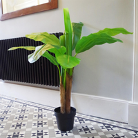 Artificial Banana Plant Tropical Tree 120cm - Lifelike Décor for Your Home