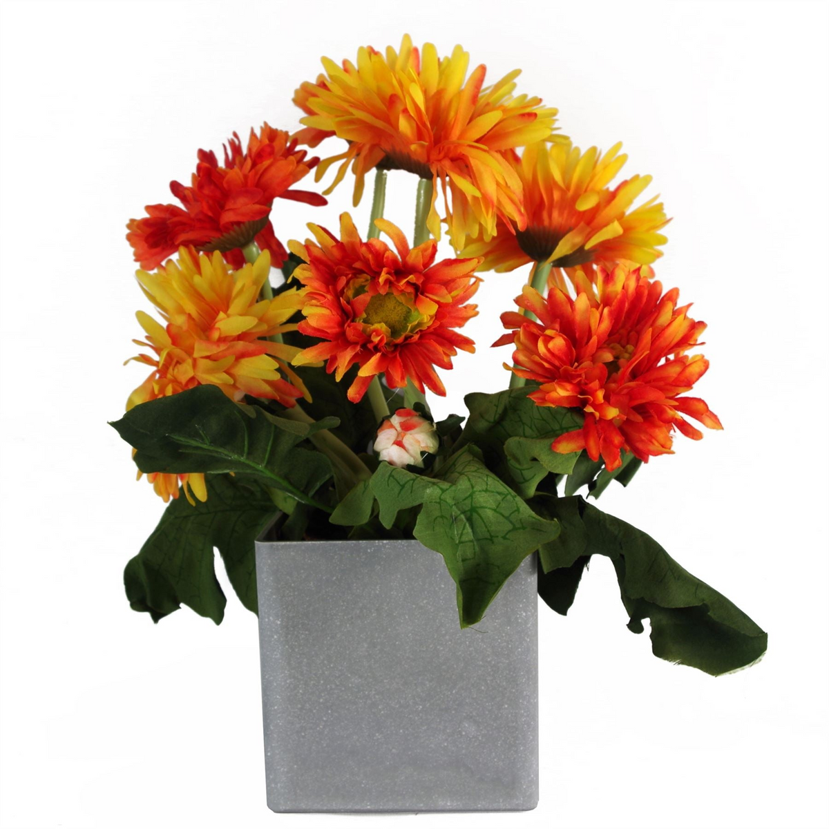 Artificial Daisy Plant Flowers - Orange | Shop Now at Leaf Design UK