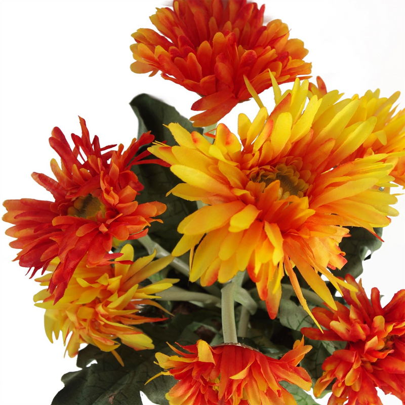 Artificial Daisy Plant Flowers - Orange | Shop Now at Leaf Design UK