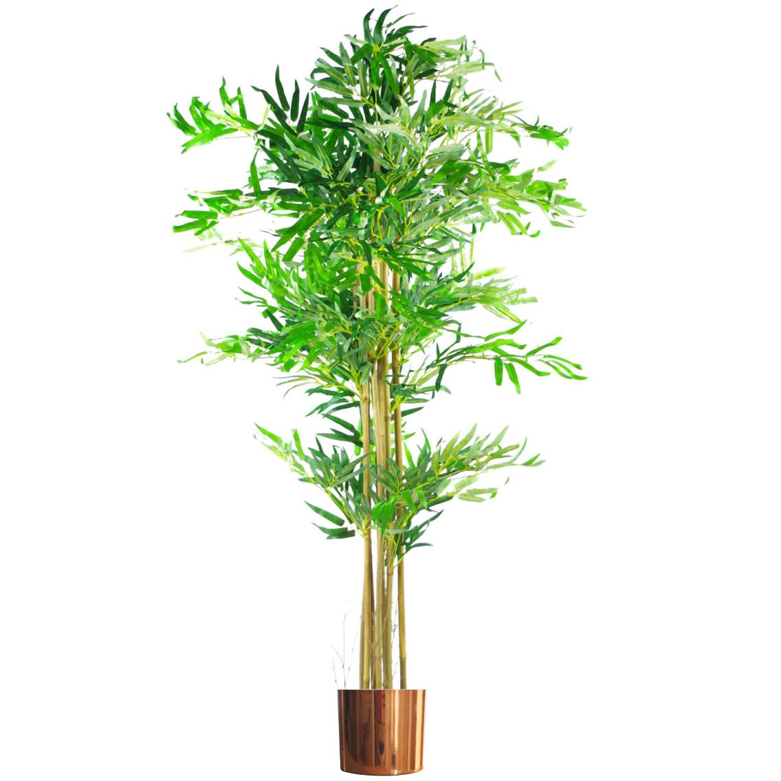 Artificial Bamboo Tree Plant Copper Planter 150cm - Realistic and Low-Maintenance