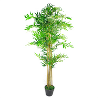 Artificial Bamboo Tree Plant Copper Planter 150cm - Realistic and Low-Maintenance