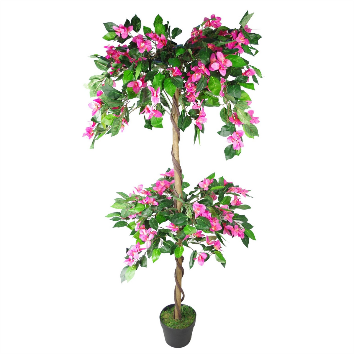 Artificial Blossom Tree 140cm Rhododendron Pink Trunk - Vibrant and Realistic