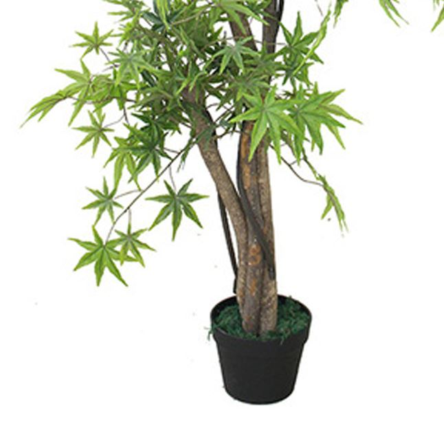 Artificial Foliage Plant Tree Pot 150cm Japanese Maple - Lifelike Replica with Realistic Stems and Leaves