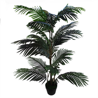 Artificial Palm Tree 140cm Areca Palm Leaves - Realistic Tropical Decor