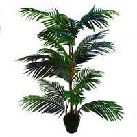 Artificial Palm Tree 140cm Areca Palm Leaves - Realistic Tropical Decor