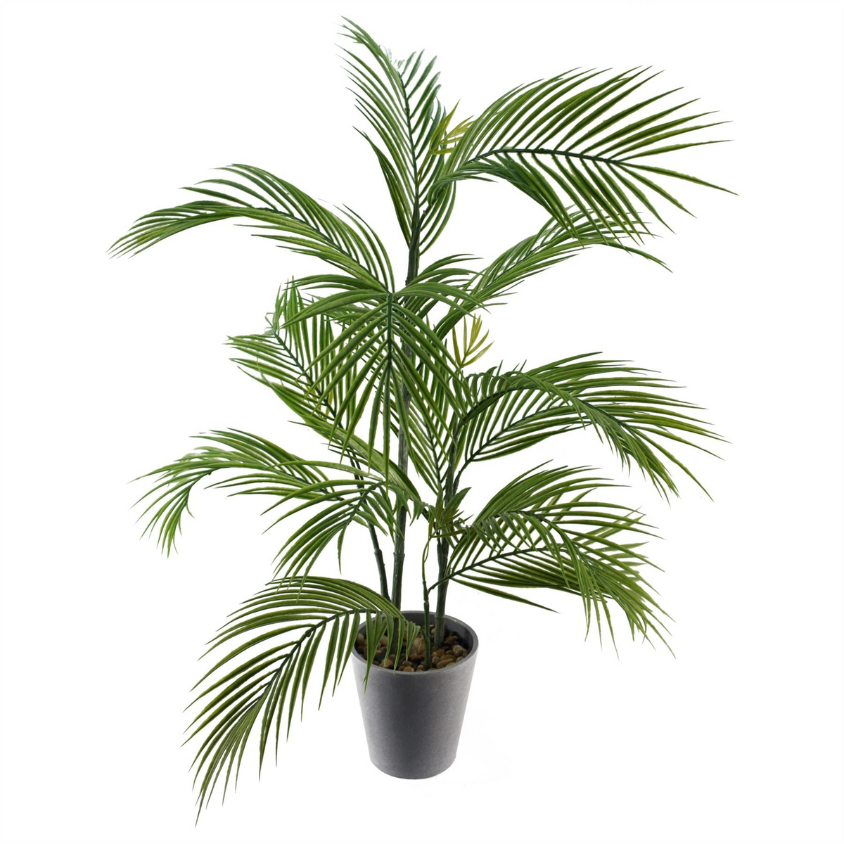 Artificial Palm Tree in Decorative Planter - Lifelike, Low Maintenance, Perfect for Any Space