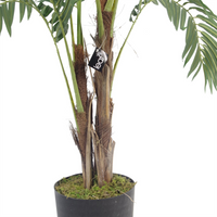 Artificial Palm Tree 120cm Luxury Copper Planter - High Quality & Realistic | Leaf Design UK