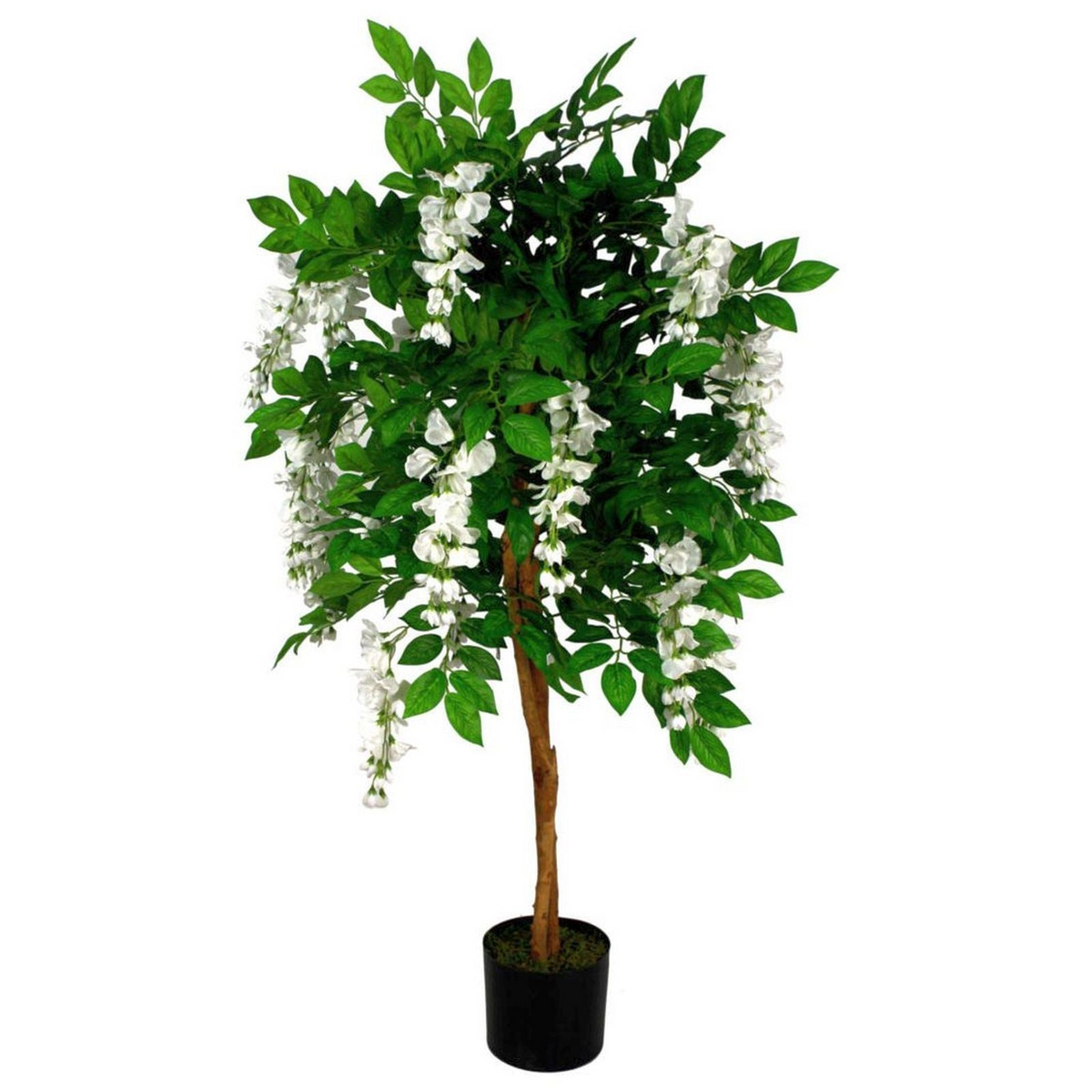 Artificial Wisteria Tree White 130cm Trunk - Lifelike Indoor Decor Plant