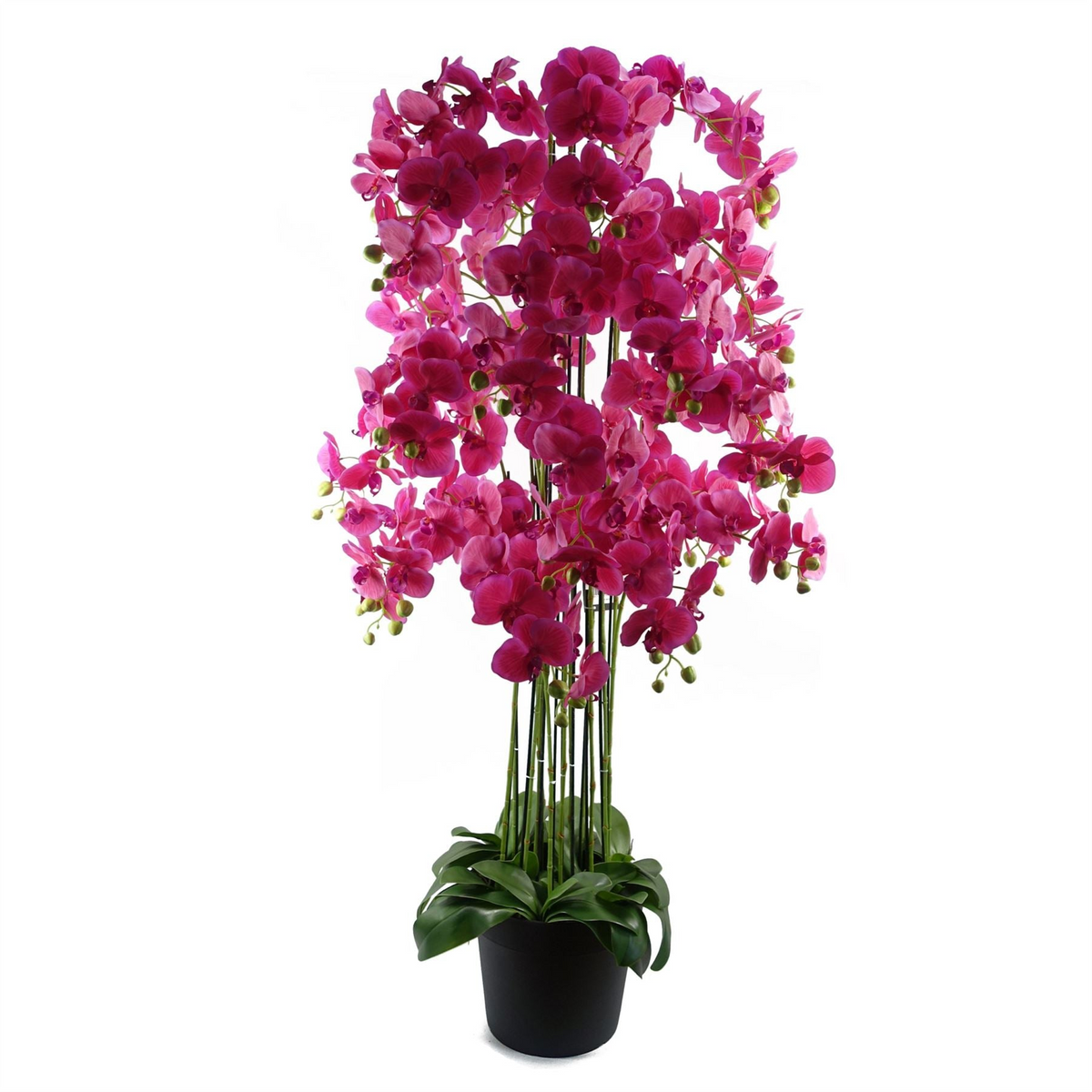 Giant Pink Orchid Plant - Artificial - Realistic Touch - 189 Flowers