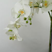 Giant White Orchid Plant - Artificial - 189 Real Touch Flowers