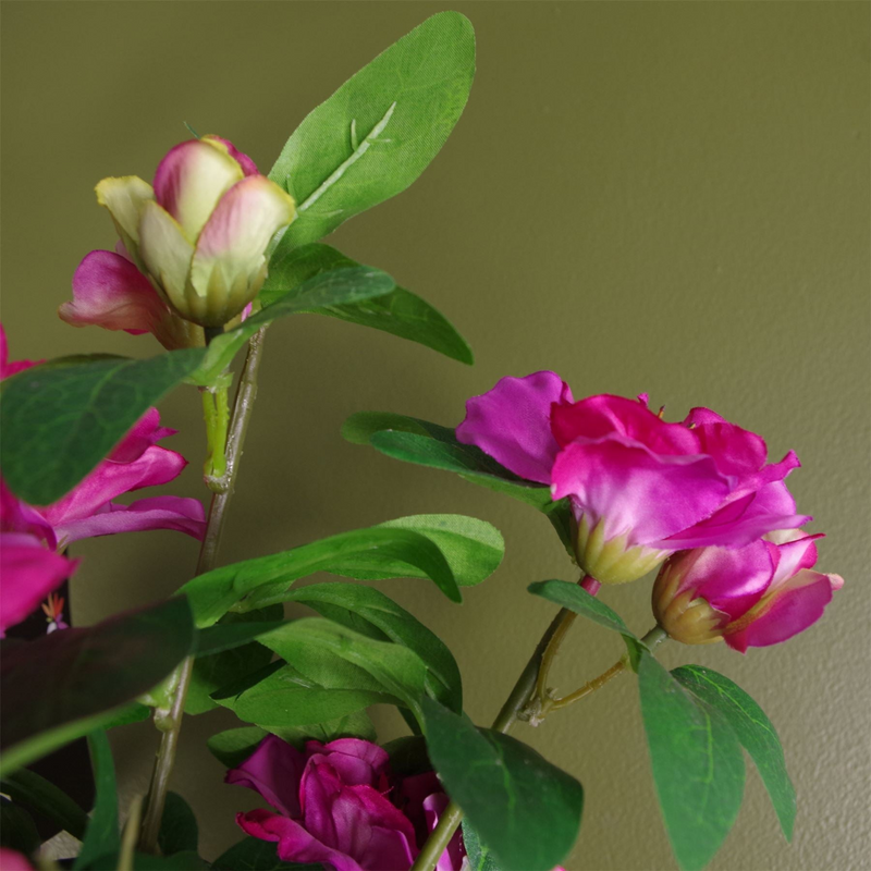 Artificial Rhododendron Plant Pink - Lifelike Faux Rhododendron for Home Decor