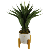 Artificial Yukka Tropical Plant in Plastic Pot - 55cm Height