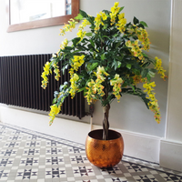 Blossom Tree Artificial Wisteria 120cm Yellow - Realistic Design and Easy to Display