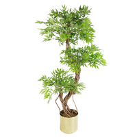 Artificial Tree Japanese Fruticosa Ficus Tree Plastic Pot 140cm - Realistic and Botanically Accurate | Leaf Design UK