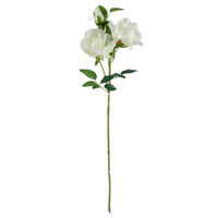 Leaf 100cm Pink Blossom White Rose Arrangement Glass Vase - Elegant Floral Decor