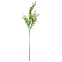 Leaf 100cm Poppy and White Blossom Arrangement Glass Vase - Stunning Artificial Flower Display