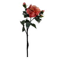 Leaf 65cm Mixed Peonies Glass Vase | Stunning Artificial Flower Arrangement