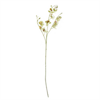 Leaf 65cm Mixed Wild Orchid and Ferns Glass Vase - Stunning Artificial Flower Arrangement