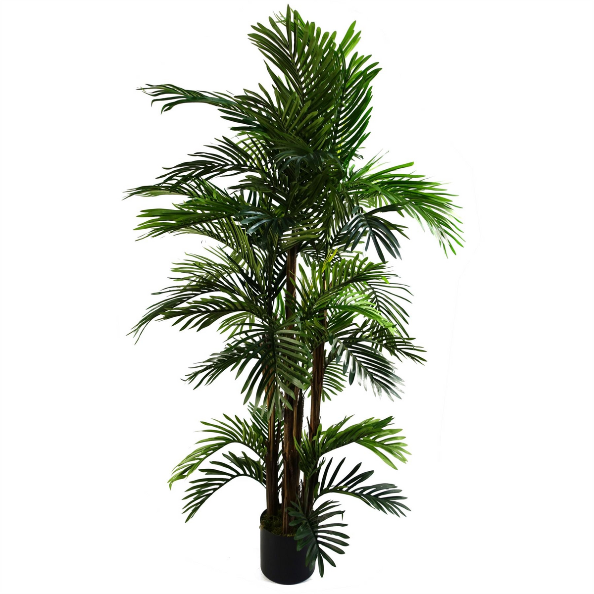 Leaf Design 150cm Areca Palm Artificial Tree - Realistic Silk Leaves, Wired Branches, Weighted Pot