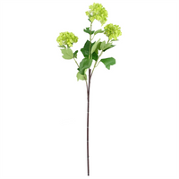 Leaf 100cm Red Poppy and Fern Glass Vase - Artificial Flower Arrangements with Complete Display Pack - Leaf Design UK