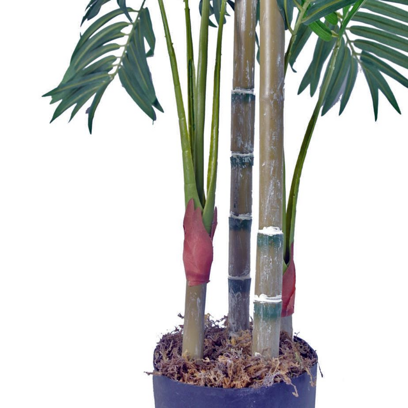 Large Artificial Palm Tree 120cm Tall - Realistic Green Fronds - No Maintenance Required