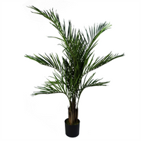 Leaf Design 150cm Areca Palm Artificial Tree - Realistic Silk Leaves and Natural Palm Frond Additions