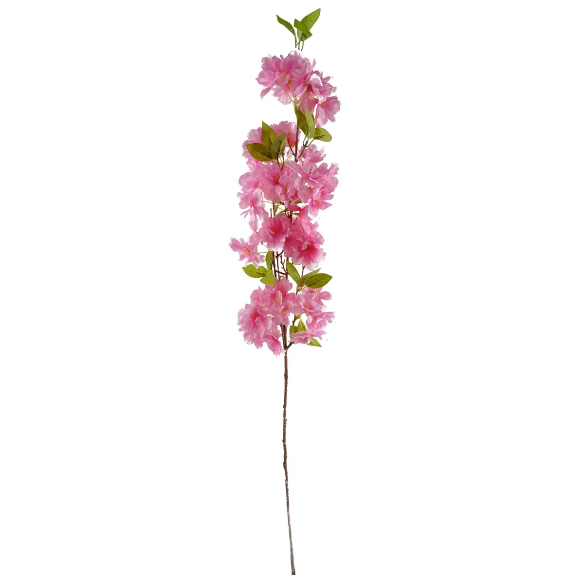 Leaf 100cm Pink Artificial Blossom and Berries Glass Vase - Beautiful Floral Arrangement for Home Decor