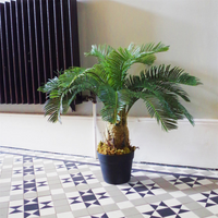 Palm Tree Artificial Cycas 60cm - Realistic Tropical Plant for Modern Interiors