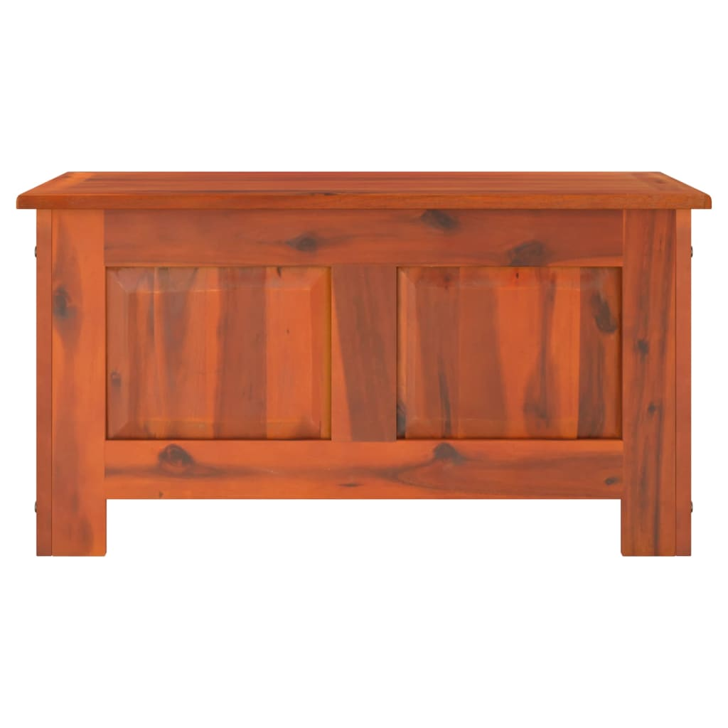 Storage Chest with Lid Brown Solid Wood Acacia - Durable and Versatile Storage Solution